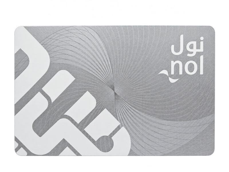 Nol Card Silver Nol Card, the card used to pay for public transport in Dubai.
